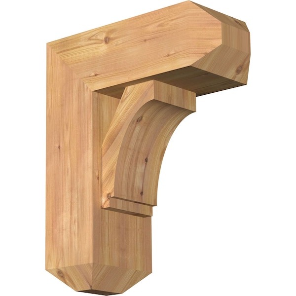 Ekena Millwork Imperial Craftsman Smooth Bracket w/ Offset Brace, Western Red Cedar, 7 1/2"W x 18"D x 22"H BKT0806X18X22IMP04SWR - main